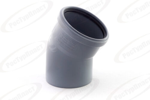 Отвод ВК ПП 110х15, короб, серый,РТП 36678 (50/1)