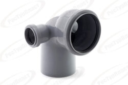 Отвод левый/правый ВК ПП 110/50х87, короб, серый,РТП 36682 (25/1)*