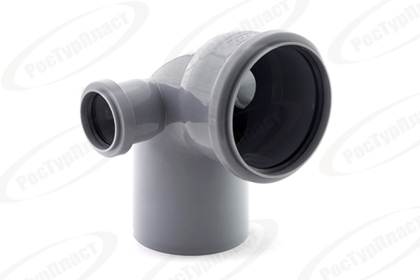 Отвод левый/правый ВК ПП 110/50х87, короб, серый,РТП 36682 (25/1)*