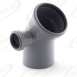 Отвод левый ВК ПП 110/50х45, короб, серый,РТП 36686 (35/1)