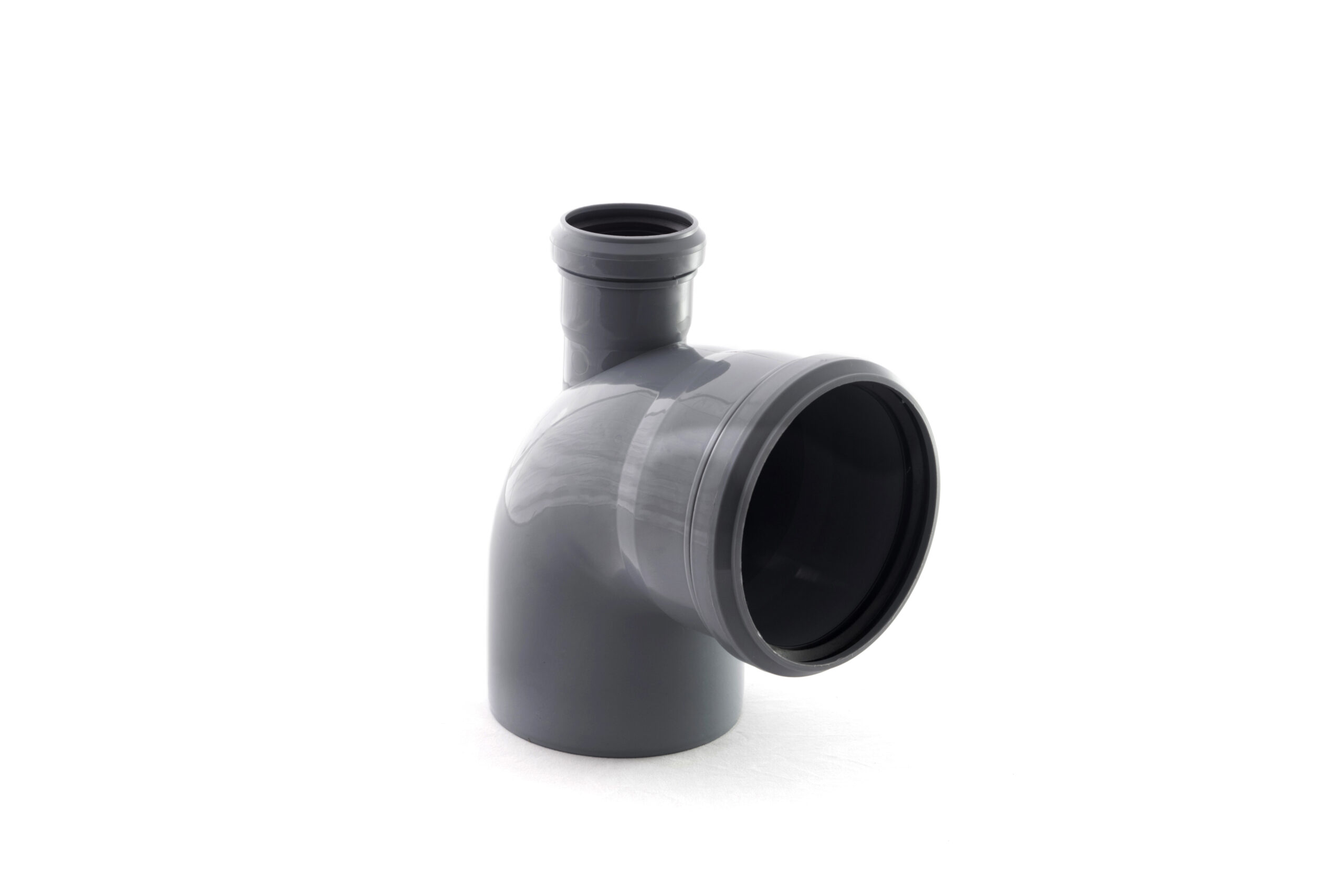 Отвод правый ВК ПП 110/50х45, короб, серый,РТП 36684 (35/1)