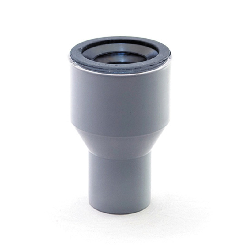 Переход с чугуна на пластик в комплекте с манжетой ВК ПП 50/75, короб, серый,РТП 36641 (120/1)