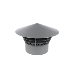 Зонт вентиляционный ВК ПП 110, короб, серый,РТП 40369 (36|1)