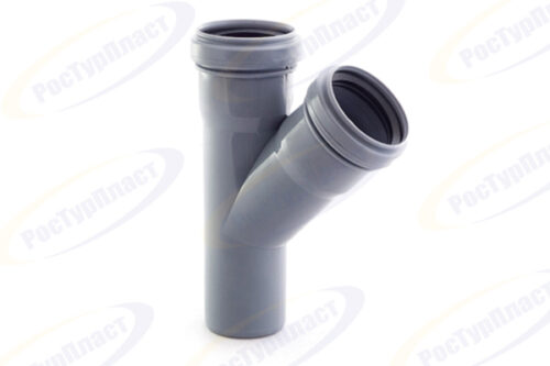 Тройник ВК ПП 50/40х45, короб, серый,РТП 36569 (80/1)