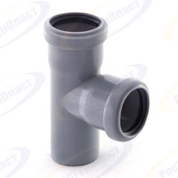 Тройник ВК ПП 50/50х87, короб, серый,РТП 36531 (75/1)