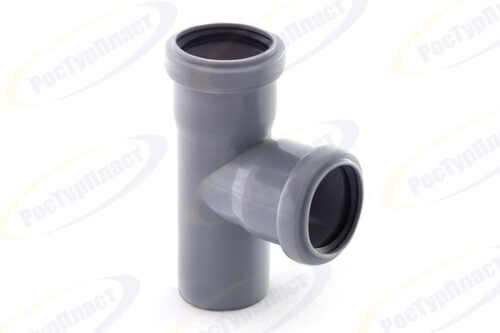 Тройник ВК ПП 50/50х87, короб, серый,РТП 36531 (75/1)