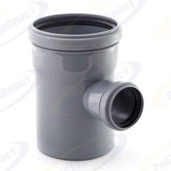 Тройник ВК ПП 110/50х87, короб, серый,РТП 36572 (54/1)