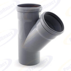 Тройник ВК ПП 110/110х45, короб, серый,РТП 36575 (24/1)