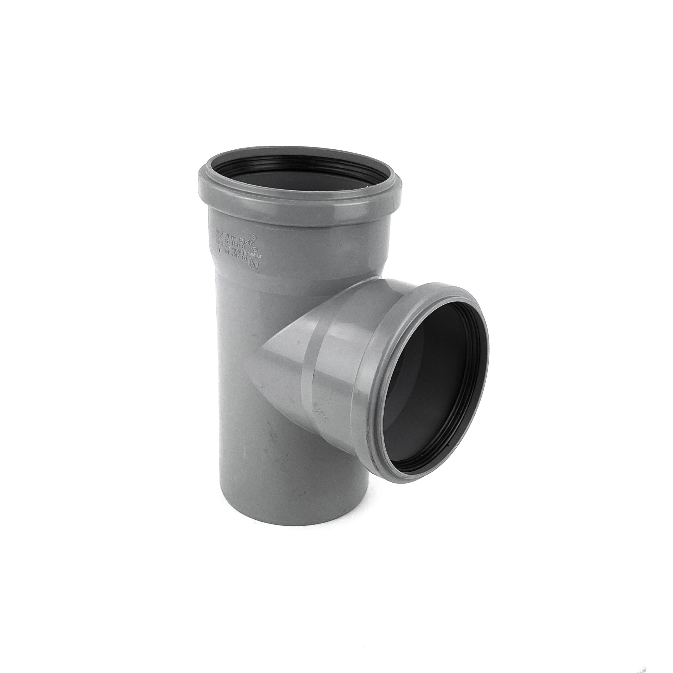 Тройник ВК ПП 110/110х87, короб, серый, РТП 36574 (32/1)