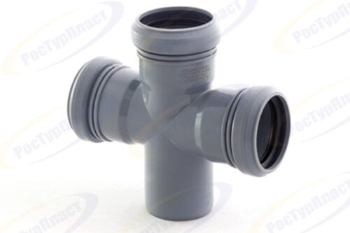 Крестовина одноплоскостная ВК ПП 50/50/50х87, короб, серый,РТП 36527 (50/1)