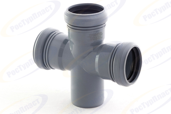 Крестовина одноплоскостная ВК ПП 50/50/50х87, короб, серый,РТП 36527 (50/1)