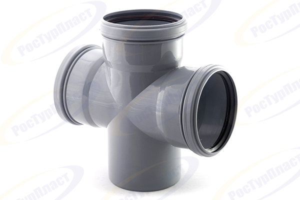 Крестовина одноплоскостная ВК ПП 110/110/110х87, короб, серый,РТП 36473 (18/1)