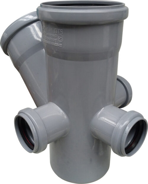 Крестовина двухплоскостная, левая/правая/тыл ВК ПП 110/110/50/50/50х45,короб,серый,РТП 36536 (12/1)