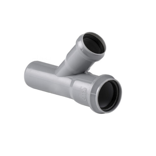 Тройник ВК ПП 40/32х45, короб, серый,РТП 36383
