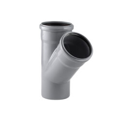 Тройник ВК ПП 40/40х67, серый,G 36318 (25|1)