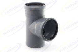 Тройник ВК ПП 125/110х87, серый,S  36303