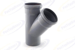 Тройник ВК ПП 125/110х45, серый,S  36302