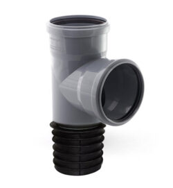 Тройник восстановитель раструба ВК ПП 110/100х96, серый,РТП
