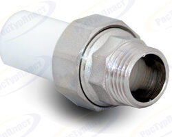 Американка трубная (ниппель соед.), наруж.резьба  25х3/4"14288 (120/15)*