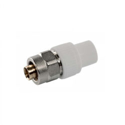 Переходник комбинированный ППР 20 PEX (цанга) муфта 16х2,0,белый 30005 (150/30)*