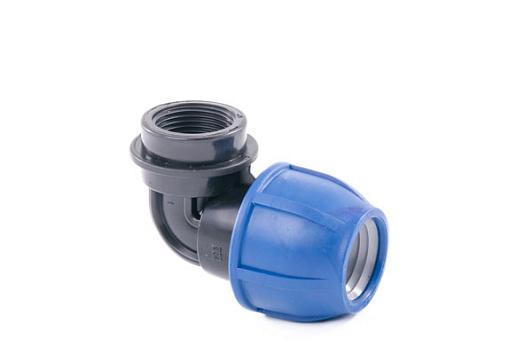 Отвод  D 25x1/2"с внут трубной резьбой PN 16, свыше ⌀ 63 - PN 10 11540 (85/1)