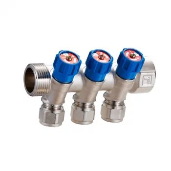 QS-1862, Коллектор вентильный 1"НВ*1/2"х16 6 выхода (уп 24/2)