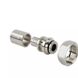 Муфта D16Х2,2х3/4" аксиальная с накидной гайкой под евроконус (в комплекте с гильзой) 37782 ( 250/5)