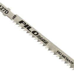 *Пилки для лобзика HSS 100x75 мм 8з/д(цв.мет, мягк сталь, пласт. h=4-20мм) T127D 2шт/карта"Piloram