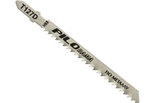 *Пилки для лобзика HSS 100x75 мм 8з/д(цв.мет, мягк сталь, пласт. h=4-20мм) T127D 2шт/карта"Piloram