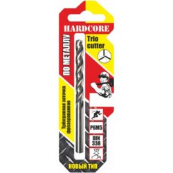 Сверло по металлу 4.0х75мм Р6М5 "Hardcore"  Trio Cutter 143040