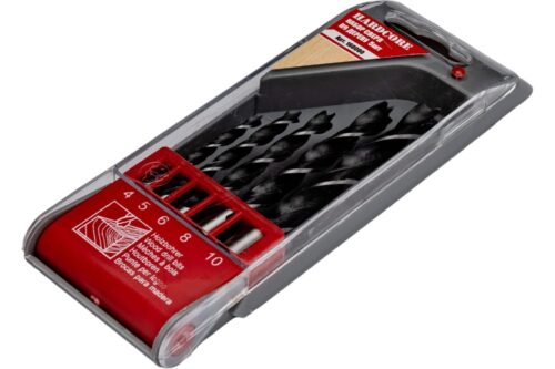 *Набор сверл по дереву спиральных 5 шт (4-5-6-8-10мм) "Hardcore" 160000 *Набор сверл по дереву спиральных 5 шт (4-5-6-8-10мм) "Hardcore" 160000