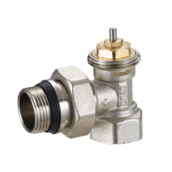 QS-3611,Клапан термостатический угловой,латунь 3/4 (уп 80/10)