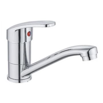 *CB042-45 Смеситель для кухни с коротким  изливом 2штуп