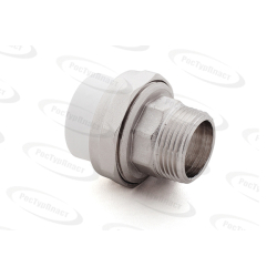 Муфта комб разъемная усиленная ELITE (Американка) PPR наружная резьба 32х1,белый,RTP 33596 (60/10)