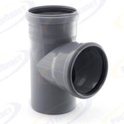 Тройник ВК ПП 125/125х87,серый,РТП 36317 (18/1)