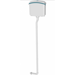 SB409-4, Бачок смывной среднего расположения, кнопка, с компл труб (5)