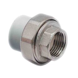 Муфта комбинированная разъемная (Американка) PPR вн резьба 63х2", серый, RTP 15806 (14/1)