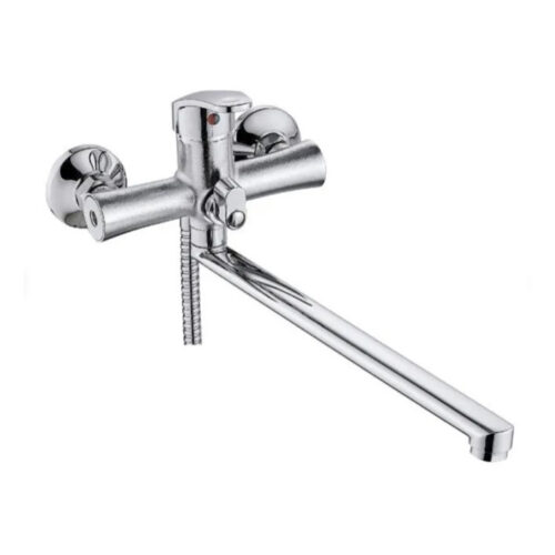 B042-22 Смеситель для ванны однорычажный, с плоским изливом B042-22 Смеситель для ванны однорычажный, с плоским изливом