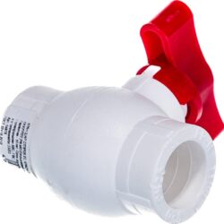 Кран шаровой PPR 20 бабочка красный, белый, РТП 14976 (80/10)
