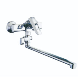 NOF6-A033, см-ль для ванны с плоским пов. изливом, ø35,выносное переключение на душ.