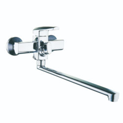 NOF7-A033, см-ль для ванны с плоским пов. изливом, ø35,встроеное переключение на душ.