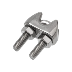 Зажим с двумя гайками А4 4мм (100м)