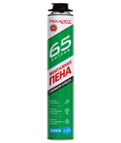 Пена монтажная REALIST PRO Green 65л всесезонная