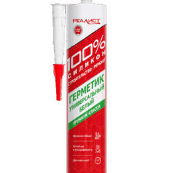 Универсальный силиконовый герметик REALIST PRO 280мл белый
