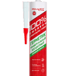 Универсальный силиконовый герметик REALIST PRO 280мл бесцветный