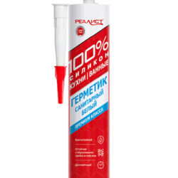 Санитарный силиконовый герметик REALIST PRO 280мл белый