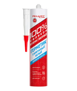 Санитарный силиконовый герметик REALIST PRO 280мл белый