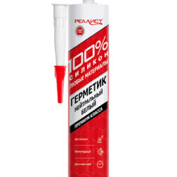Нейтральный силиконовый герметик REALIST PRO 280мл белый