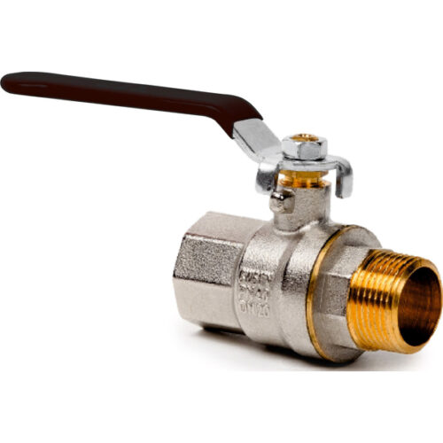 Кран шаровый латунный ручка рычаг Г-Ш 3/4 PN40 (RTP) 27395 (40/10) Кран шаровый латунный ручка рычаг Г-Ш 3/4 PN40 (RTP) 27395 (40/10)