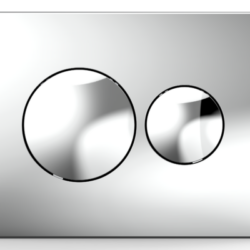 CN731-2 Кнопка для инсталляции круглая хромированная